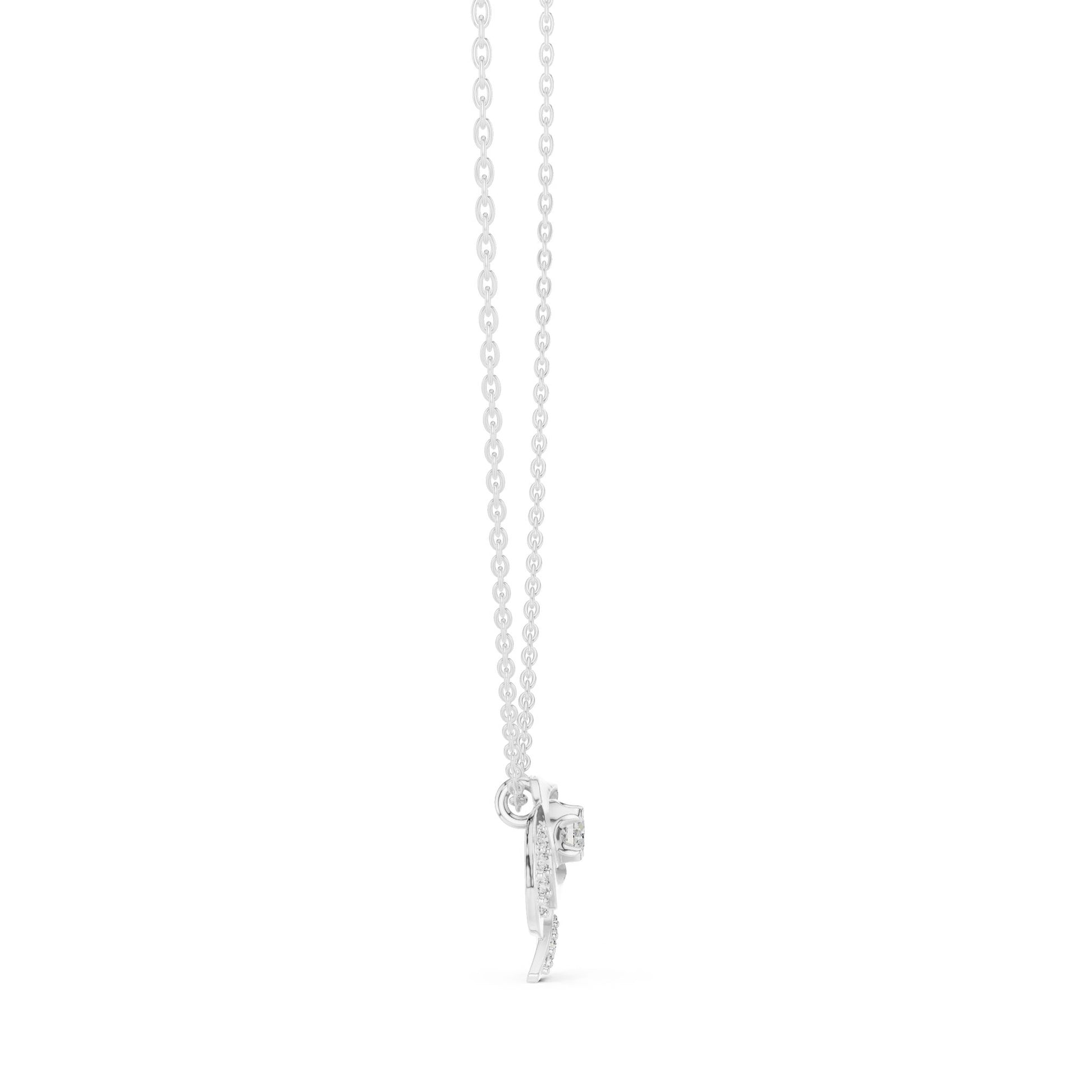 Round Lab Grown Diamond Pendant