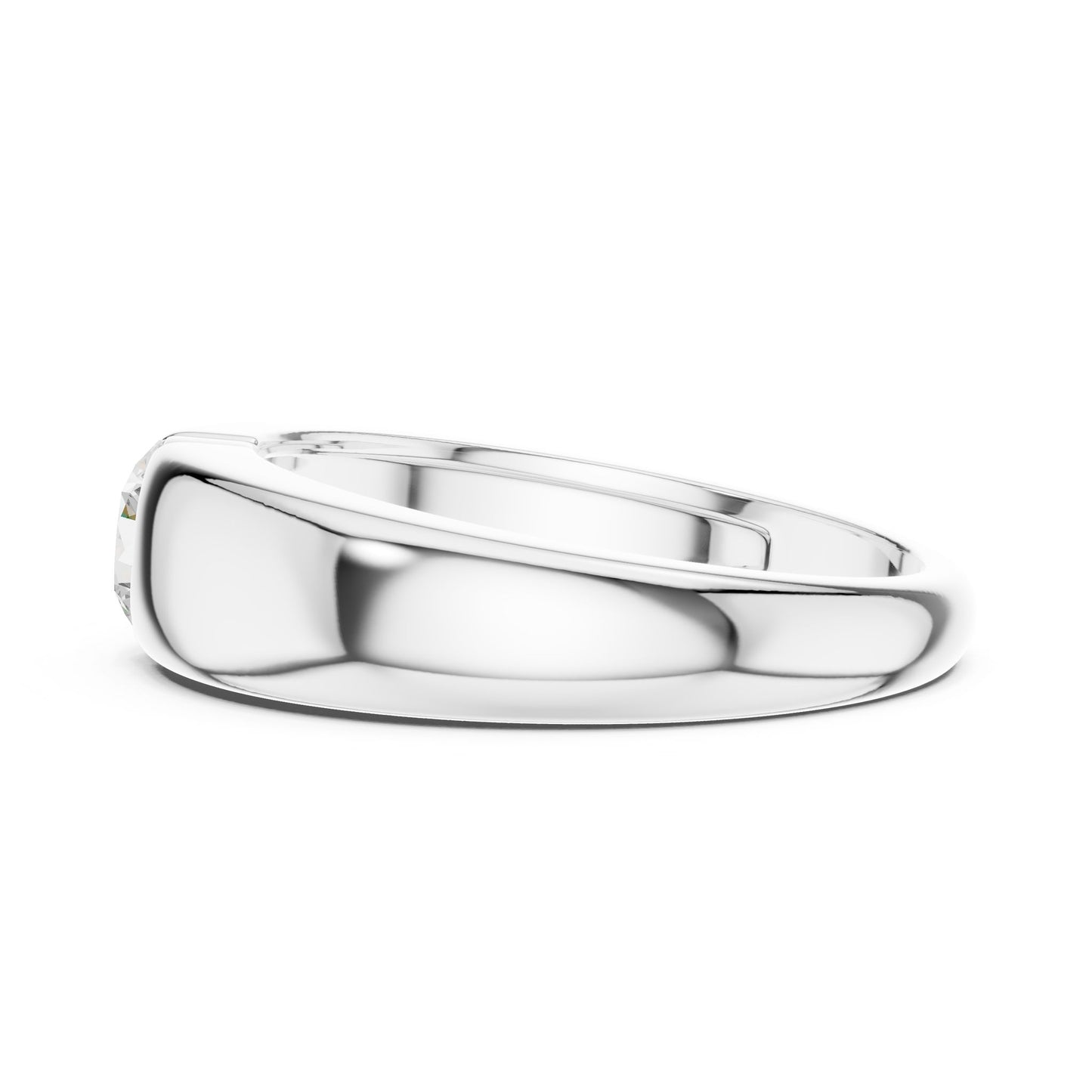 Men's Round Lab Grown Diamond Ring