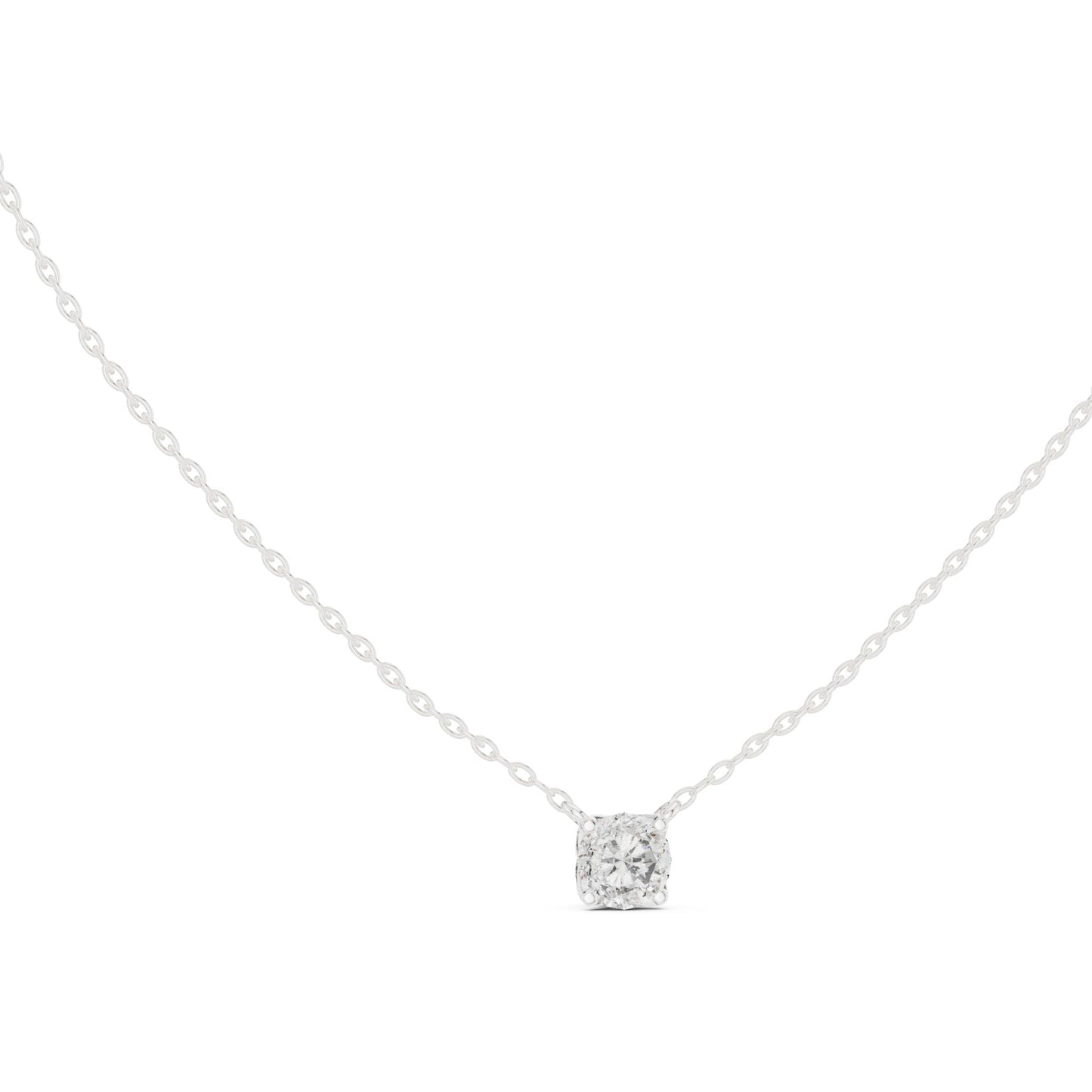 Round Lab Grown Diamond Pendant