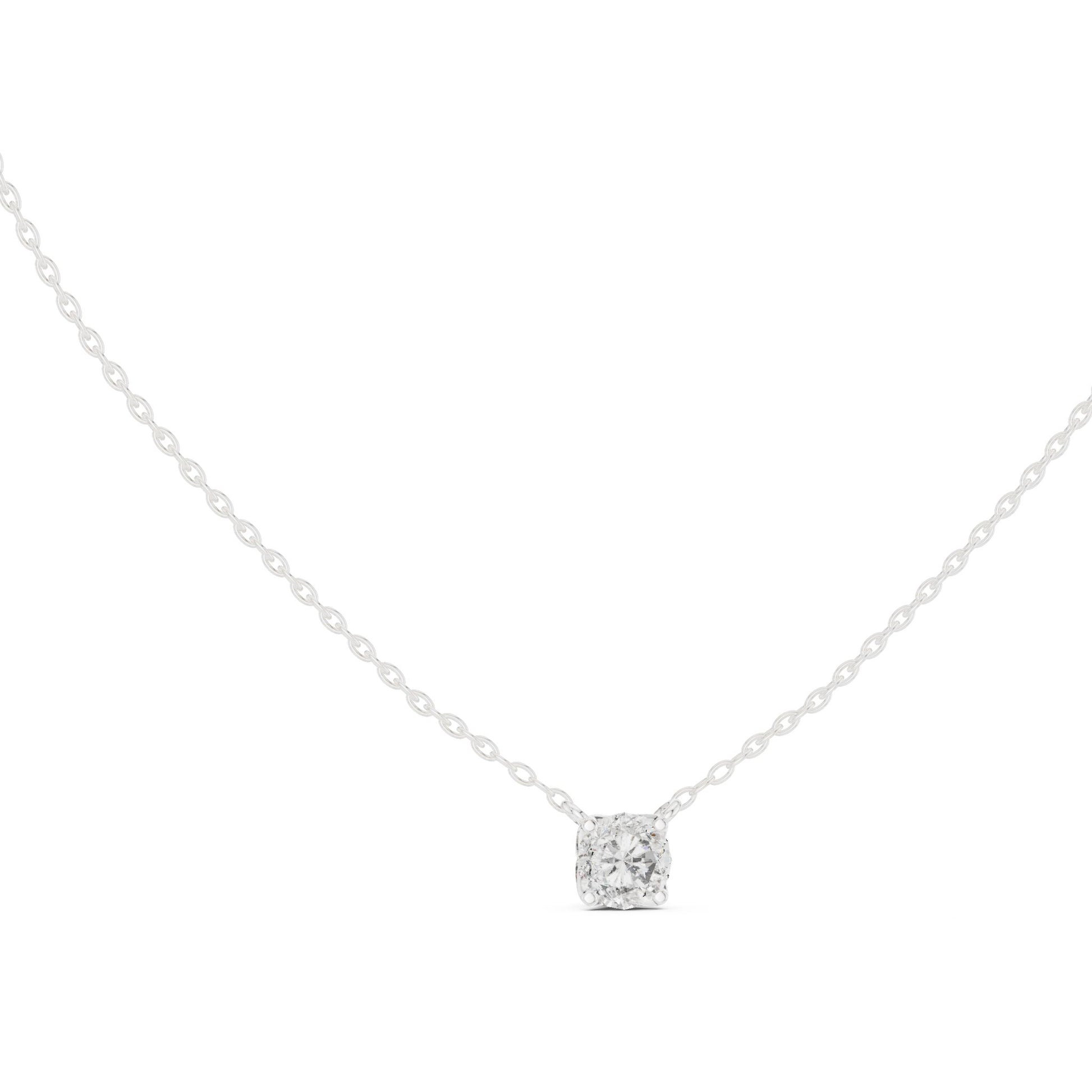 Round Lab Grown Diamond Pendant