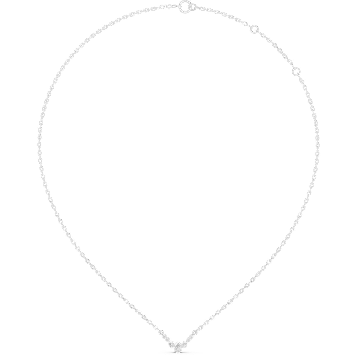 Round Lab Grown Diamond Pendant