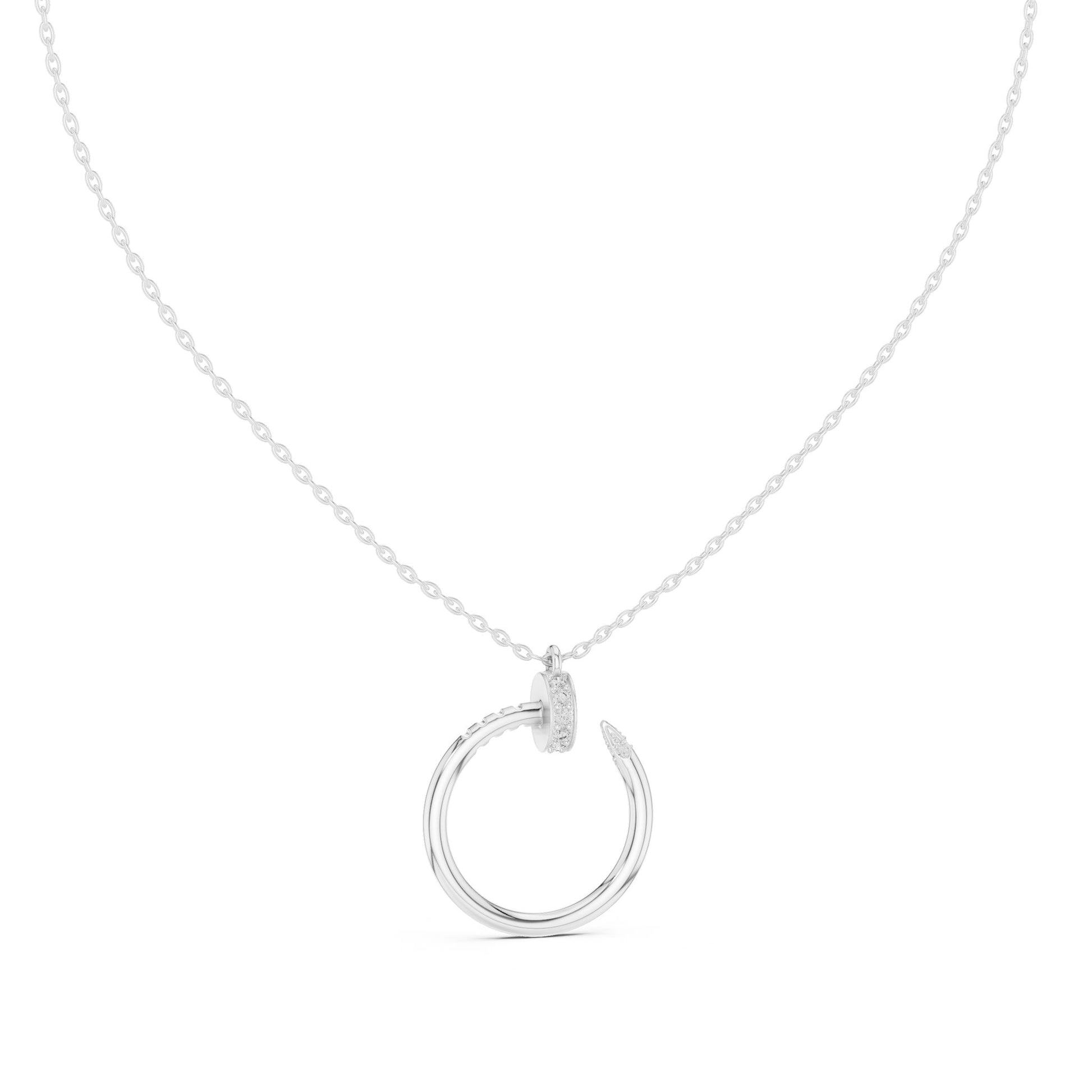 Round Lab Grown Diamond Pendant