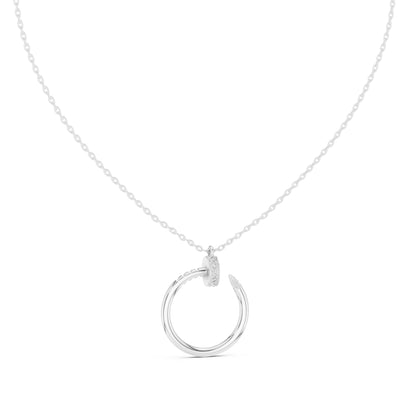 Round Lab Grown Diamond Pendant