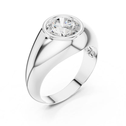 Men's Round Lab Grown Diamond Ring