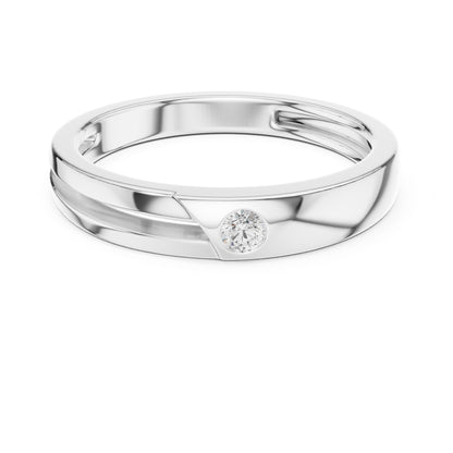 Men's Round Lab Grown Diamond Ring