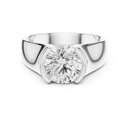 Men's Round Lab Grown Diamond Ring