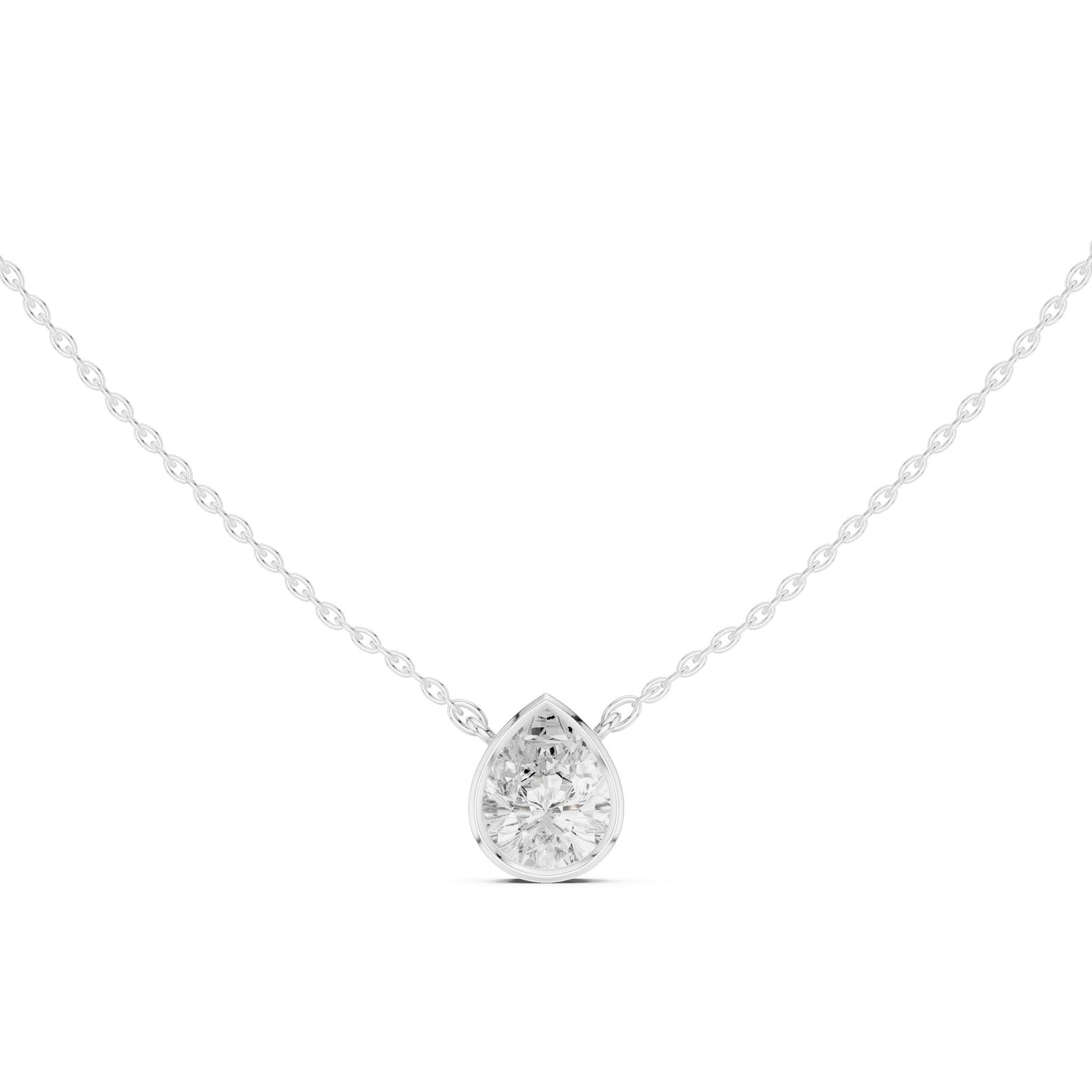 Round Lab Grown Diamond Pendant