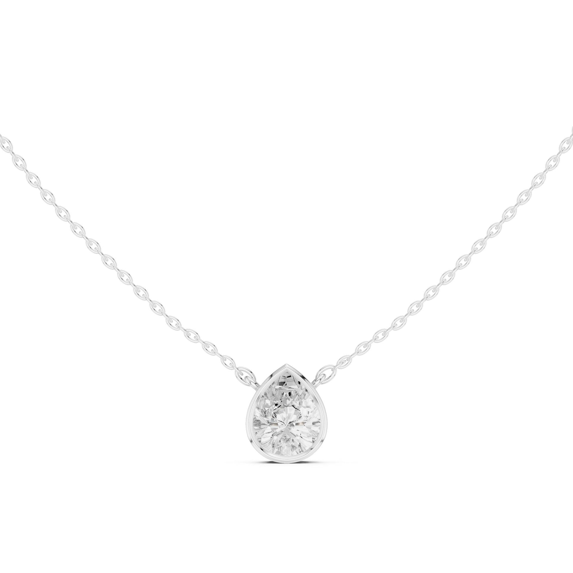 Round Lab Grown Diamond Pendant