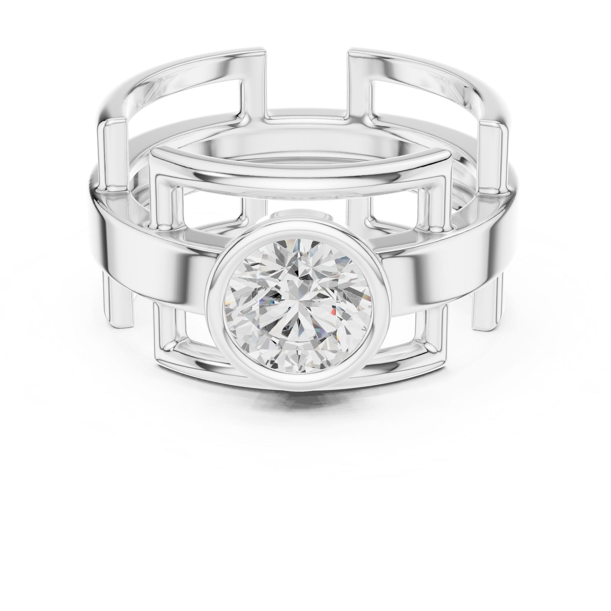 Men's Round Lab Grown Diamond Ring