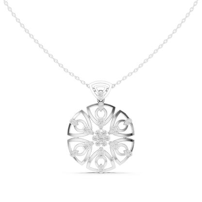 Round Lab Grown Diamond Pendant