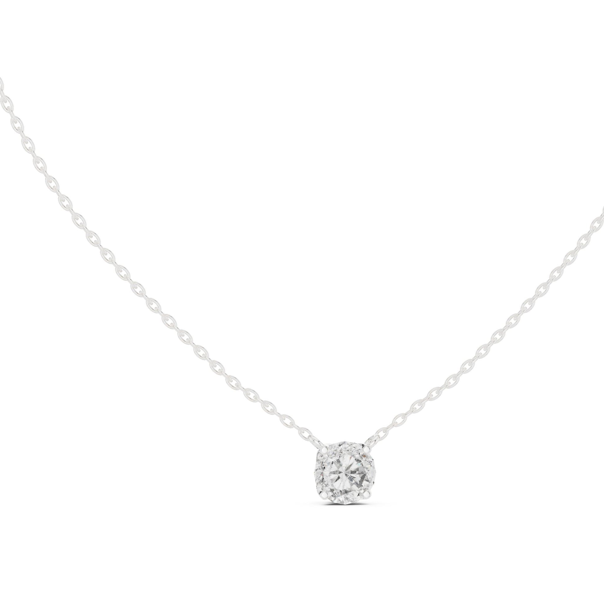 Round Lab Grown Diamond Pendant