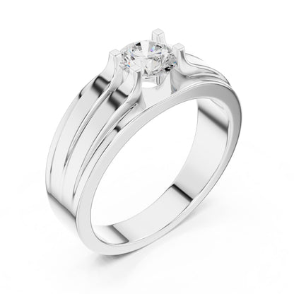 Men's Round Lab Grown Diamond Ring