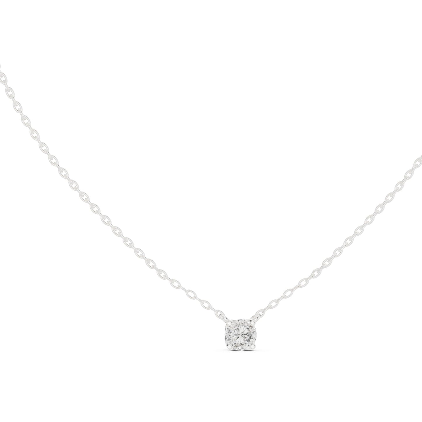 Round Lab Grown Diamond Pendant