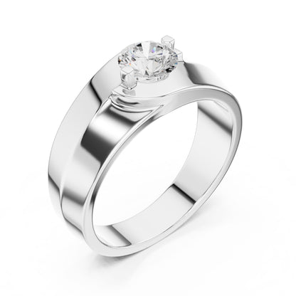 Men's Round Lab Grown Diamond Ring