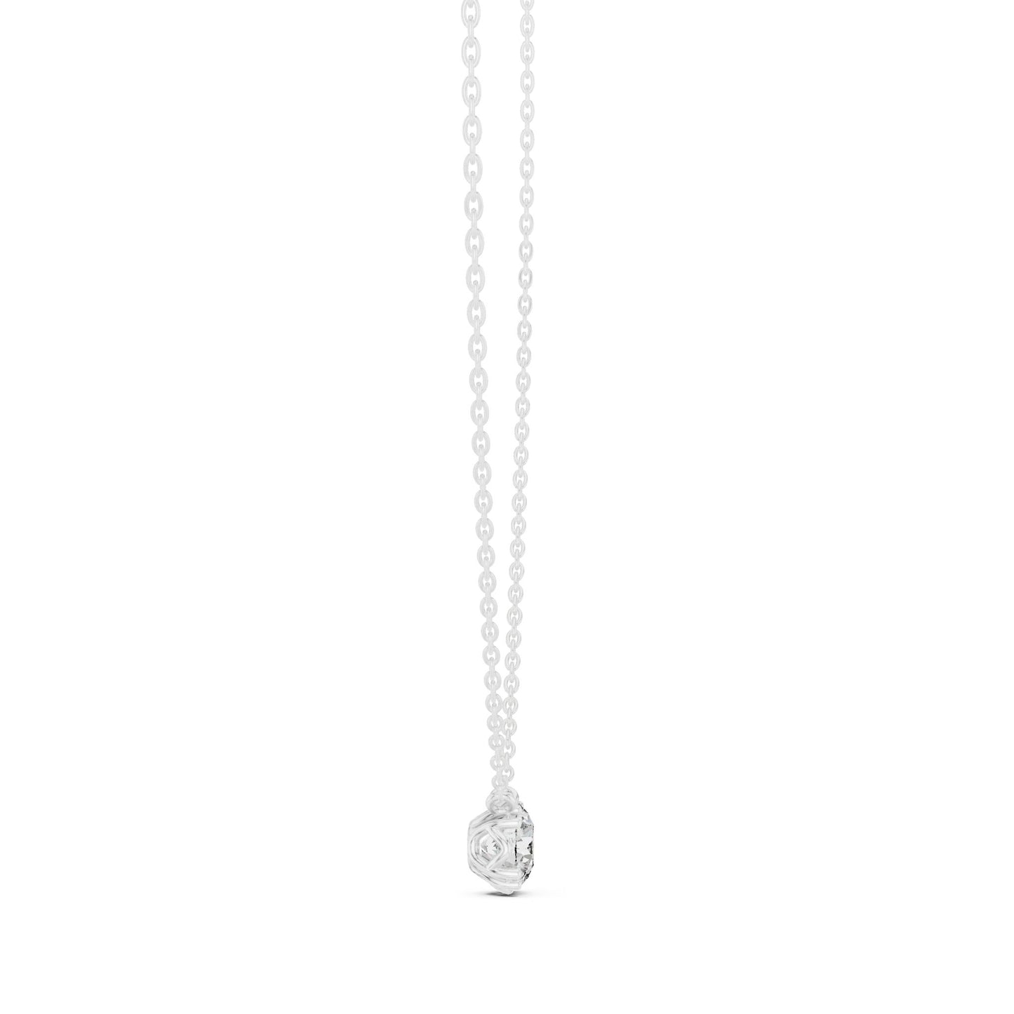 Round Lab Grown Diamond Pendant