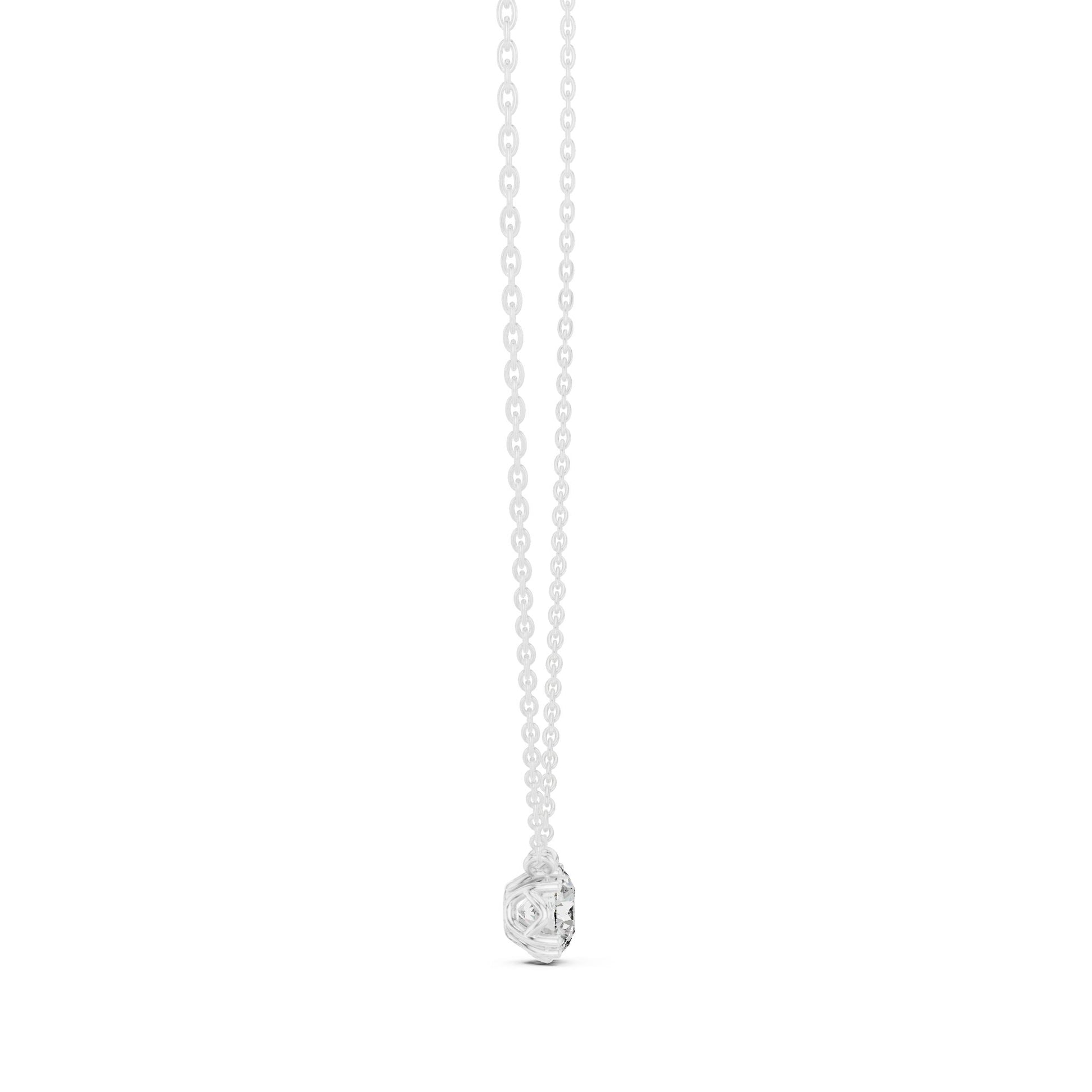 Round Lab Grown Diamond Pendant