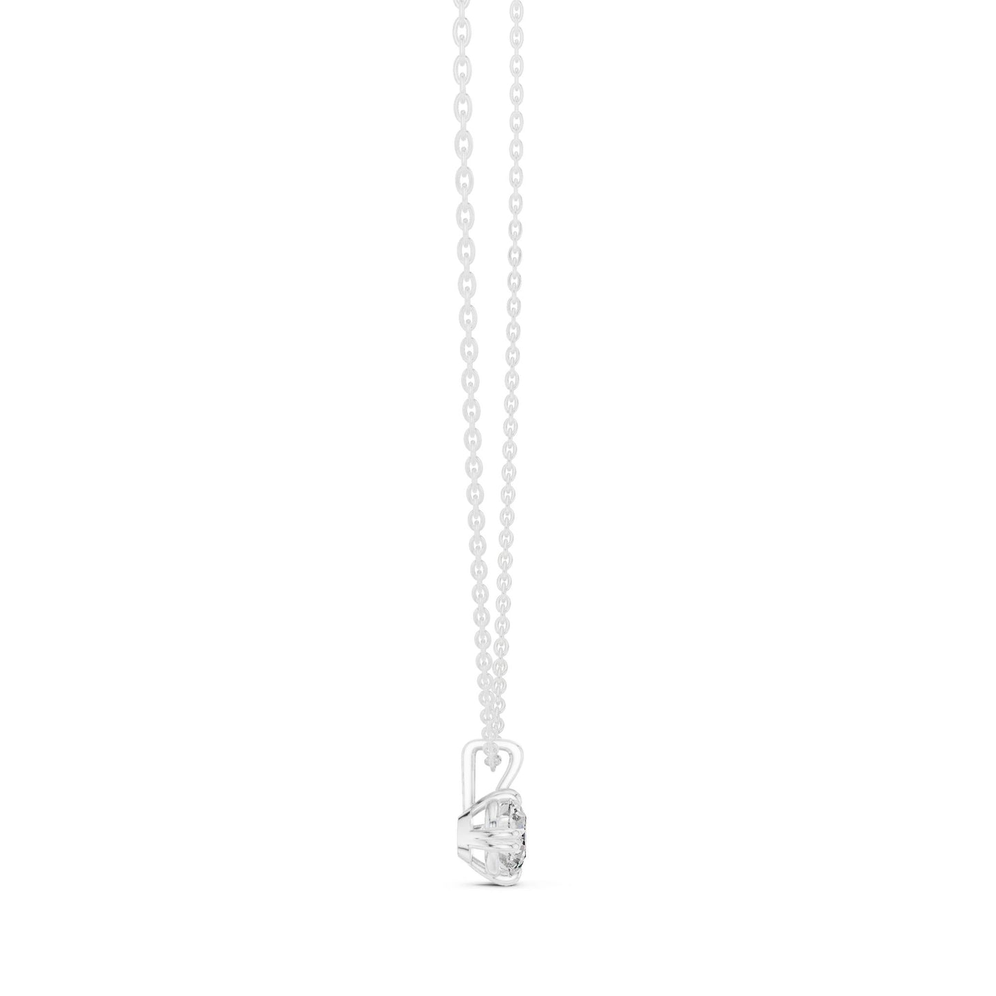 Round Lab Grown Diamond Pendant