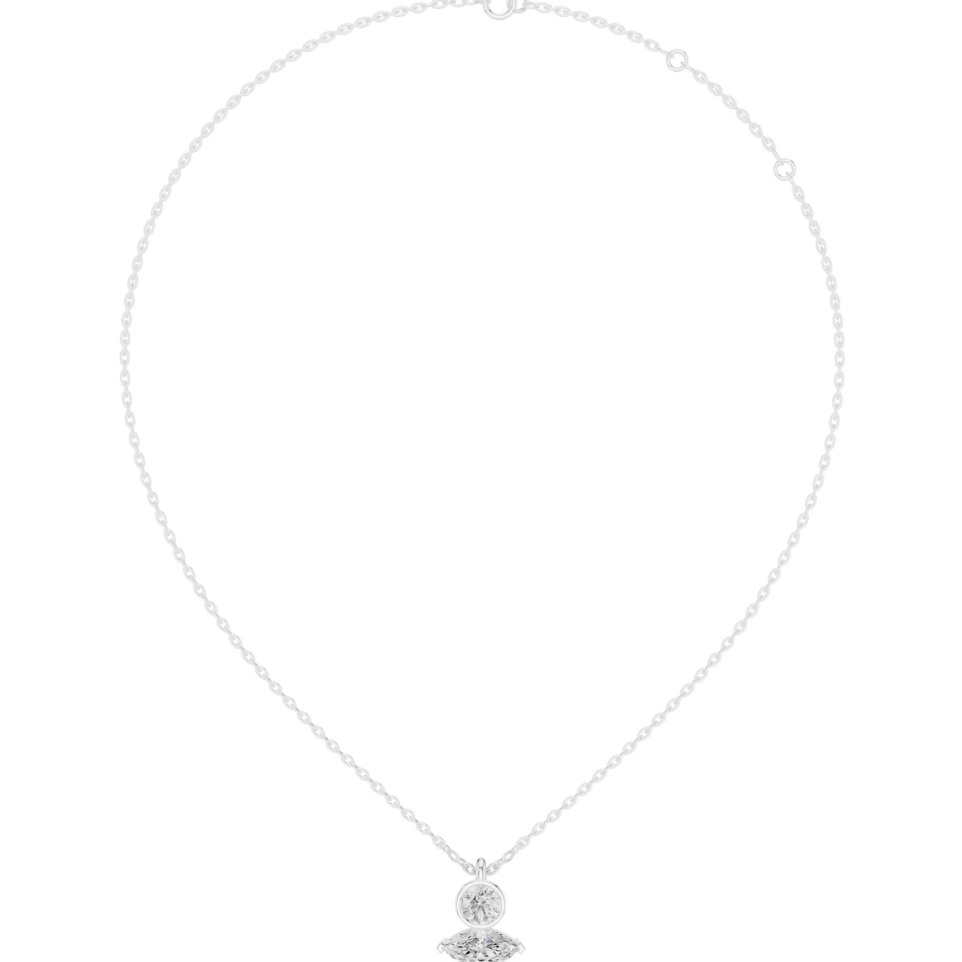 Round Lab Grown Diamond Pendant