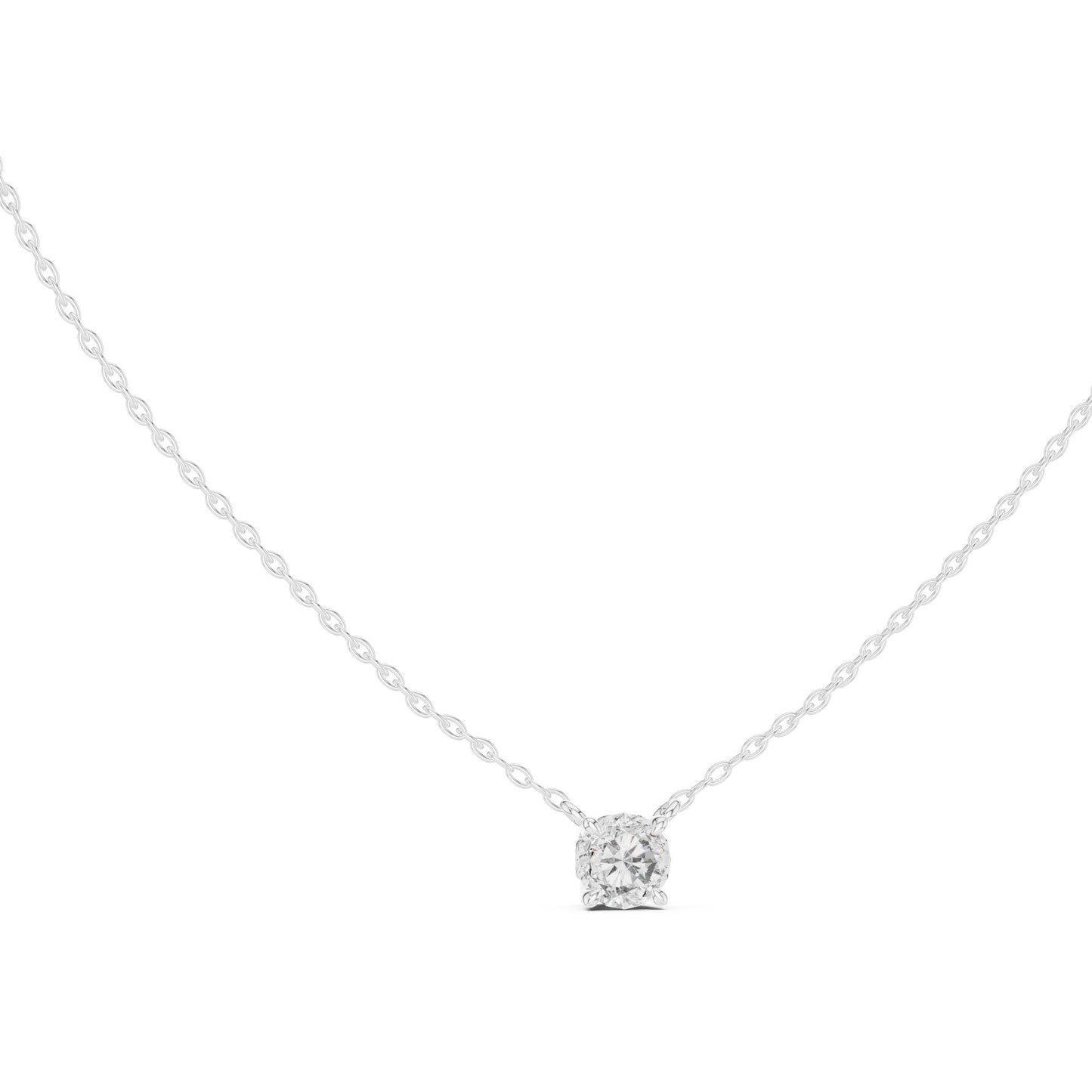 Round Lab Grown Diamond Pendant