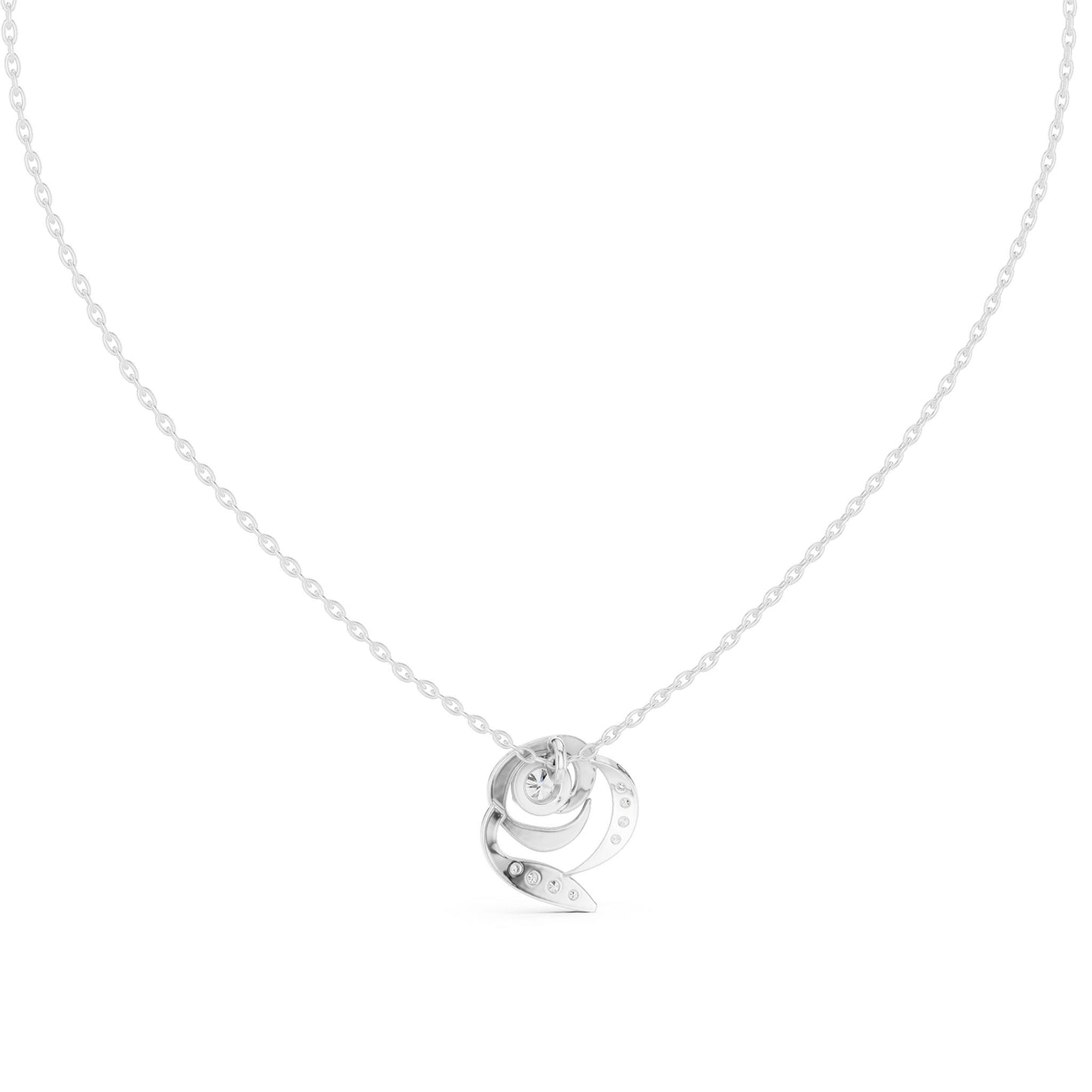 Round Lab Grown Diamond Pendant