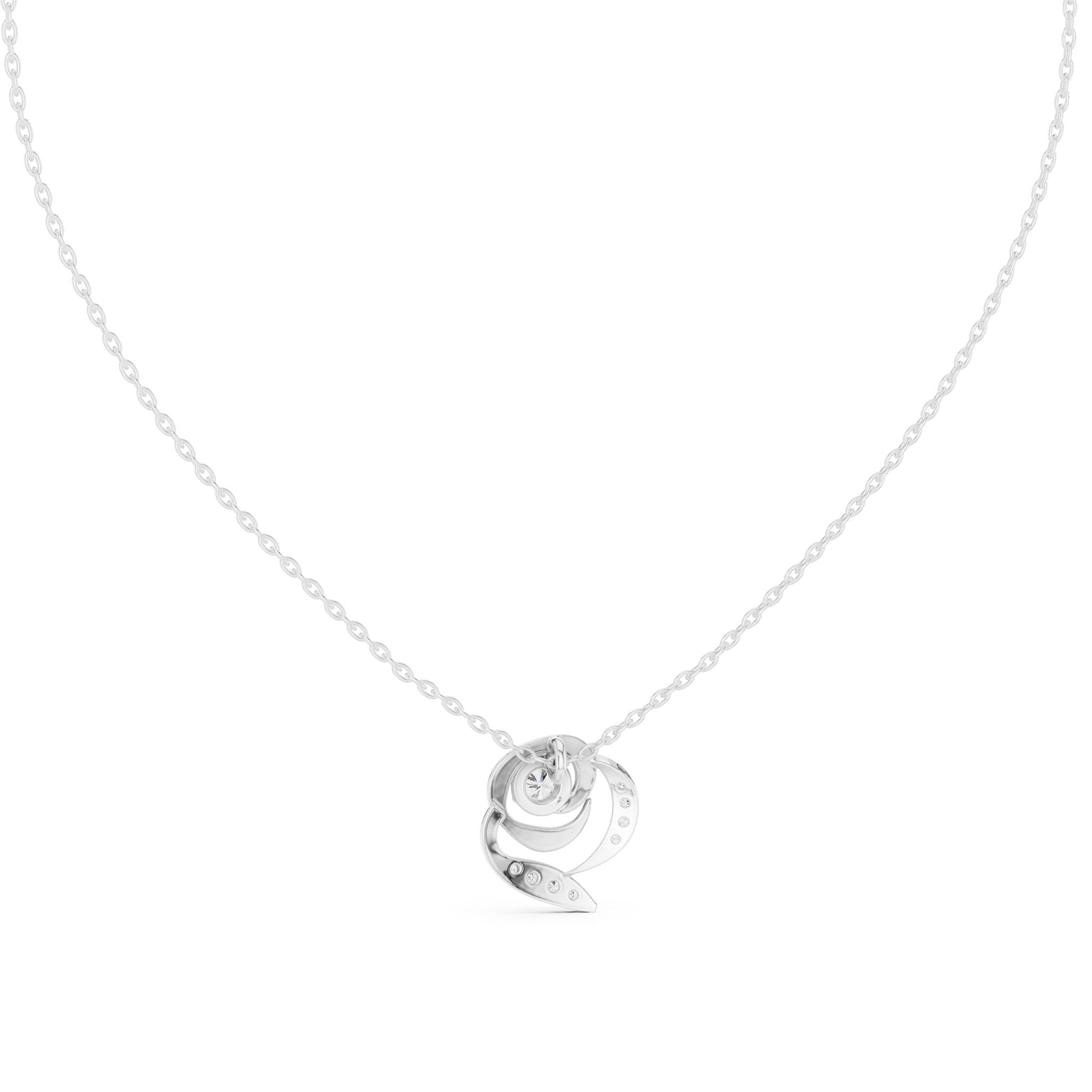 Round Lab Grown Diamond Pendant