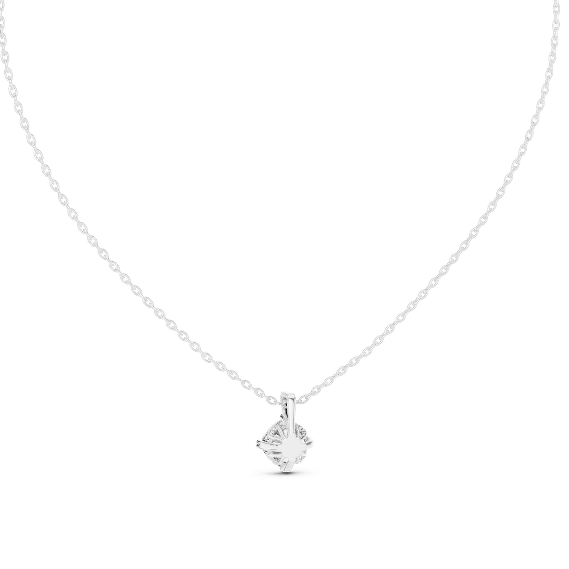 Round Lab Grown Diamond Pendant