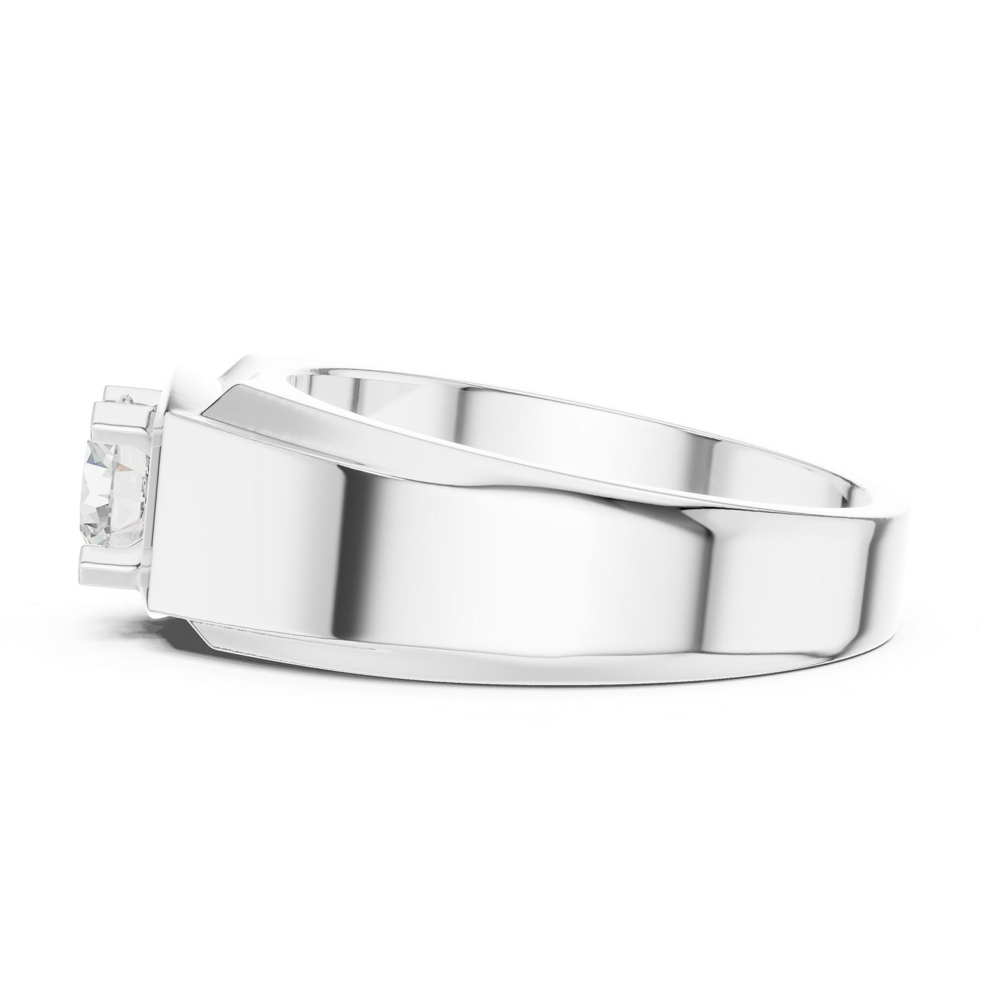 Men's Round Lab Grown Diamond Ring