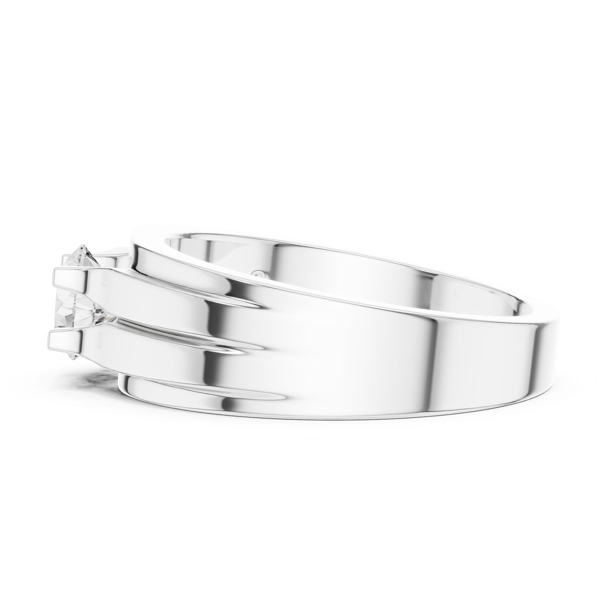 Men's Round Lab Grown Diamond Ring
