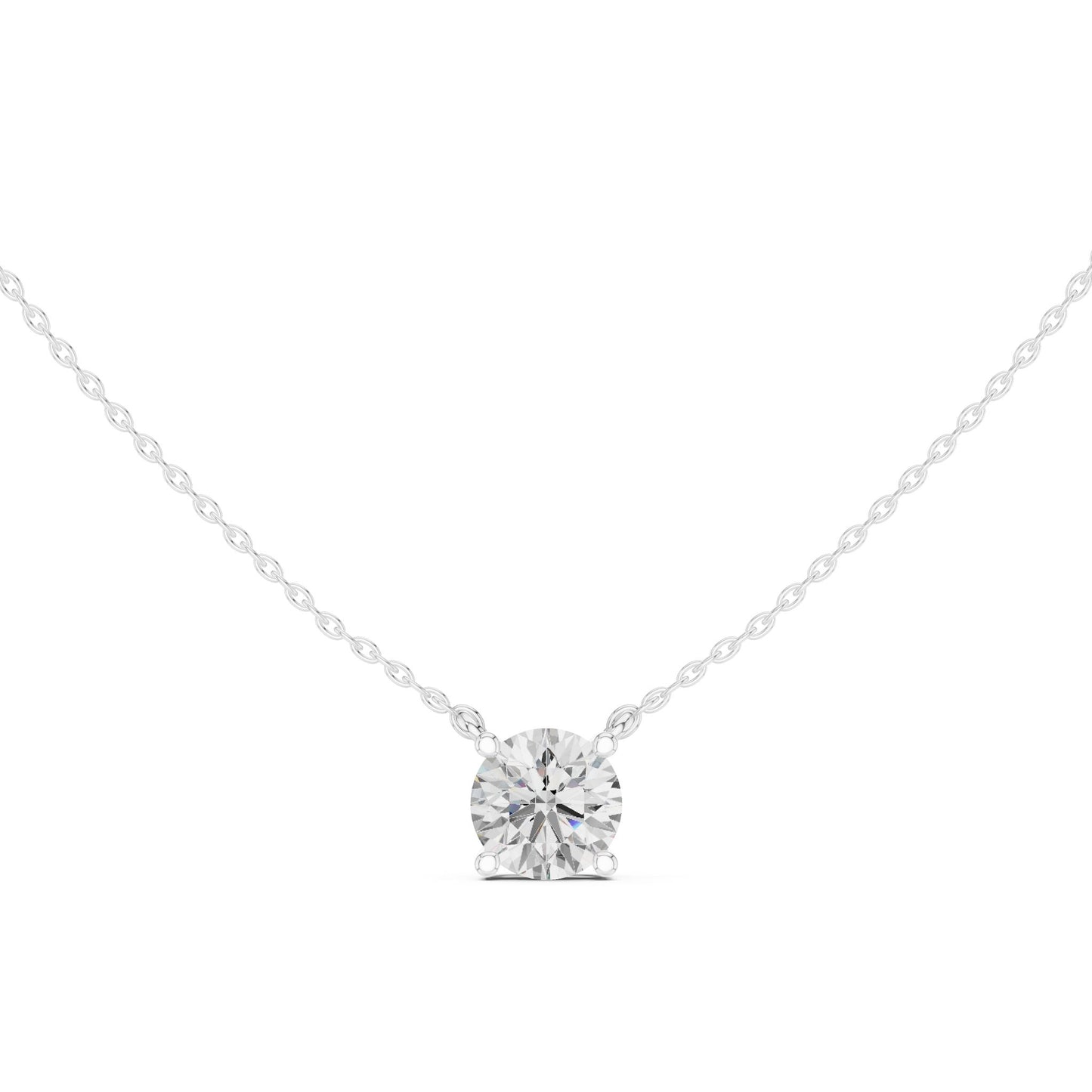 Round Lab Grown Diamond Pendant