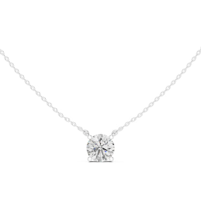 Round Lab Grown Diamond Pendant