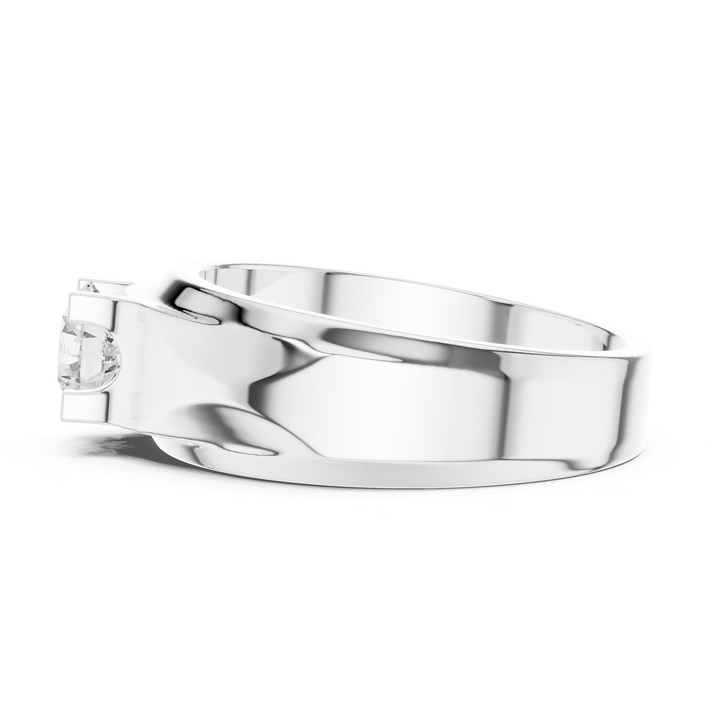 Men's Round Lab Grown Diamond Ring