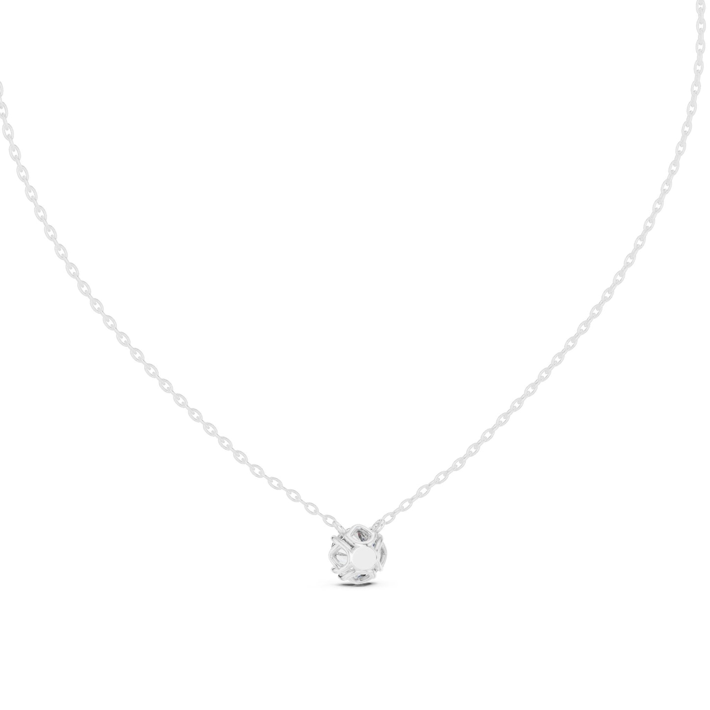 Round Lab Grown Diamond Pendant