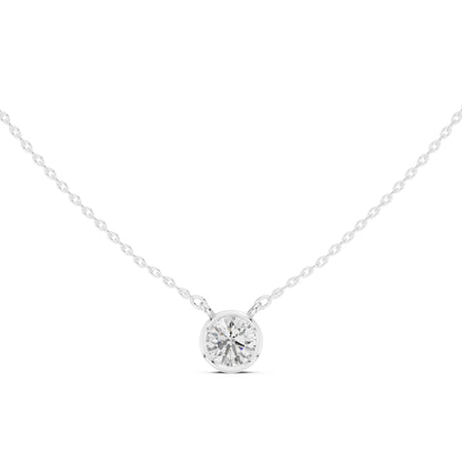 Round Lab Grown Diamond Pendant