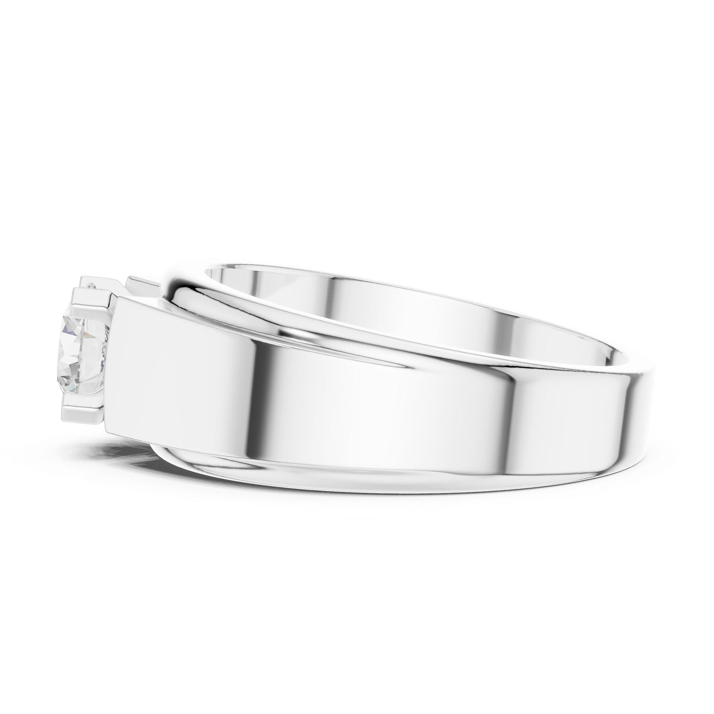 Men's Round Lab Grown Diamond Ring