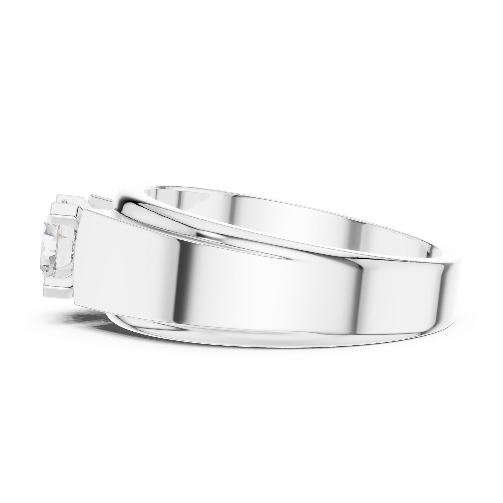 Men's Round Lab Grown Diamond Ring
