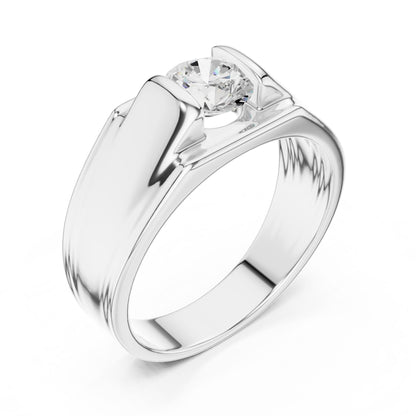 Men's Round Lab Grown Diamond Ring