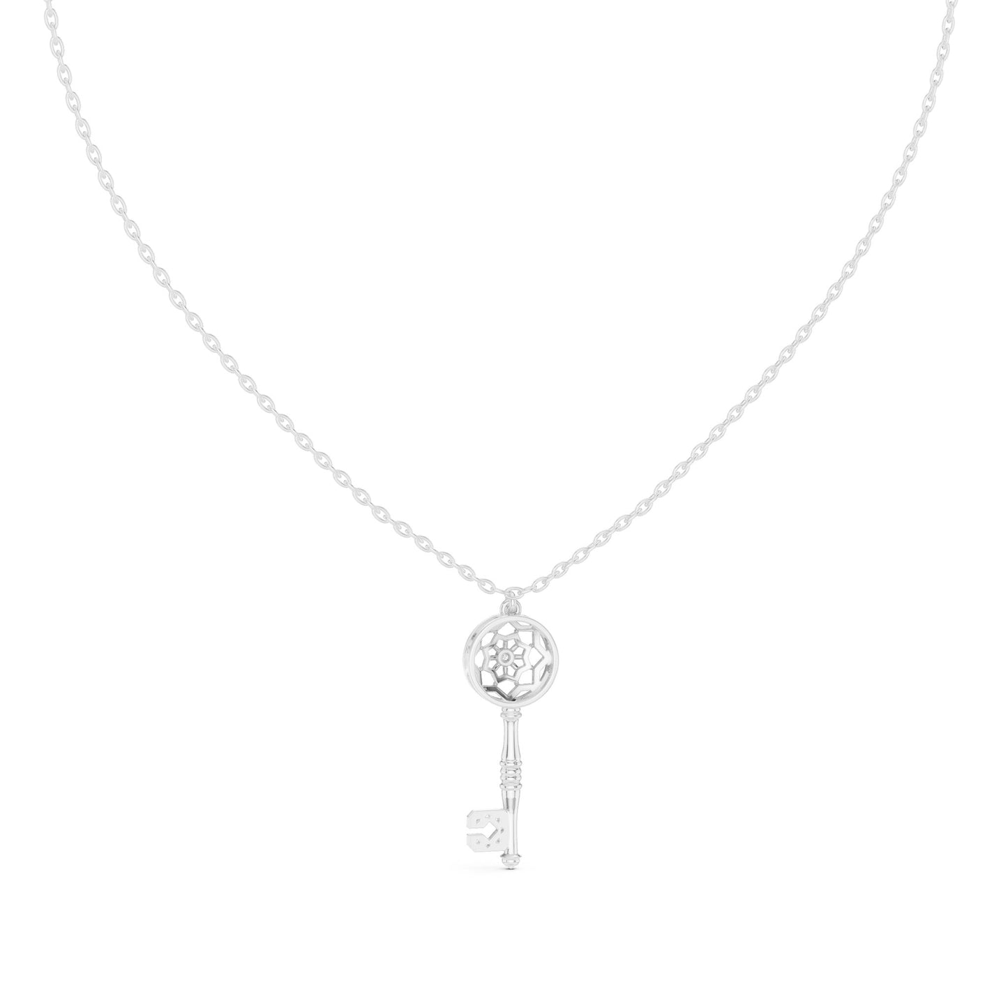 Round Lab Grown Diamond Pendant