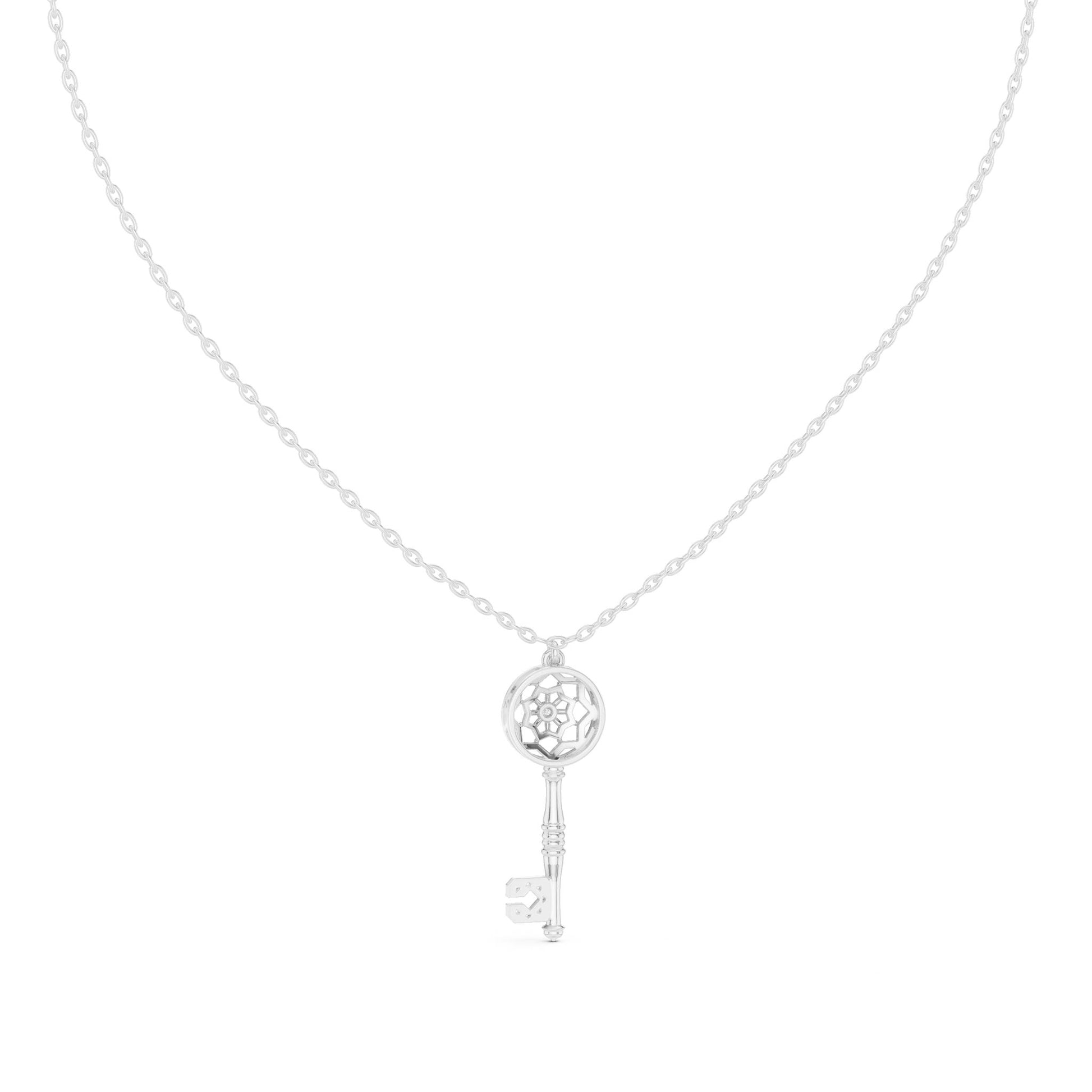 Round Lab Grown Diamond Pendant