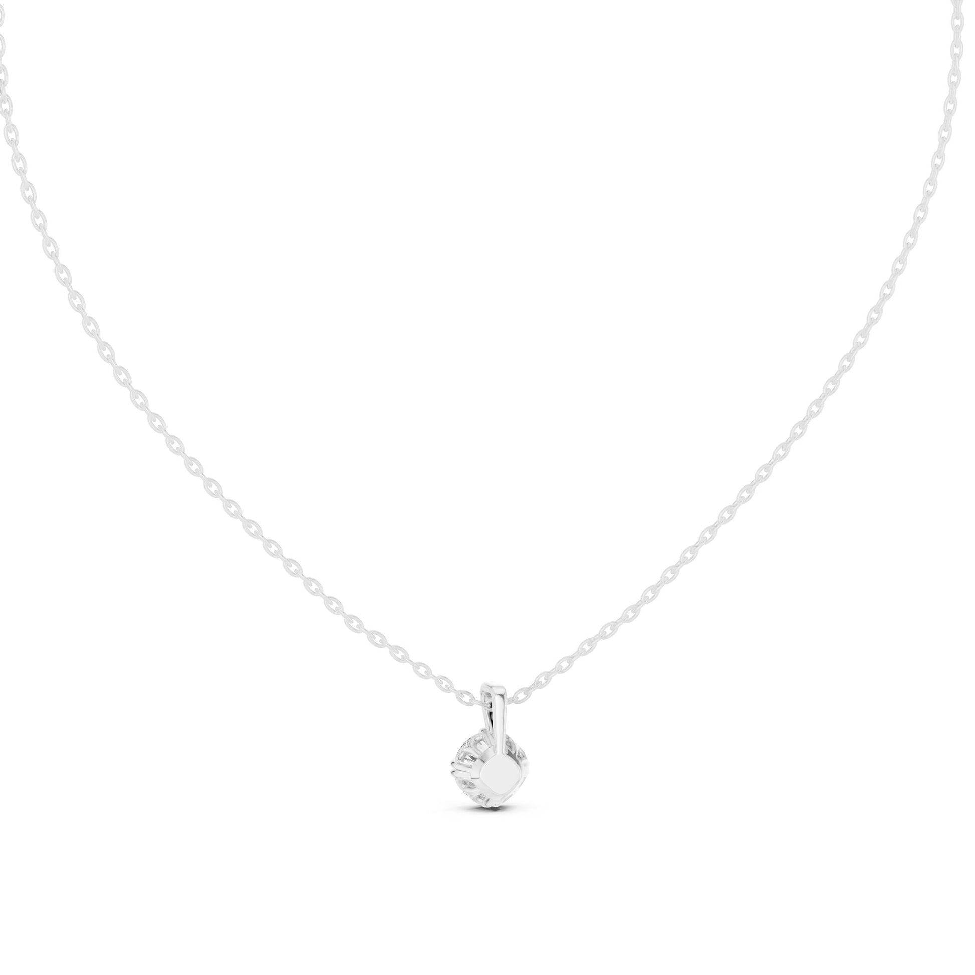 Round Lab Grown Diamond Pendant