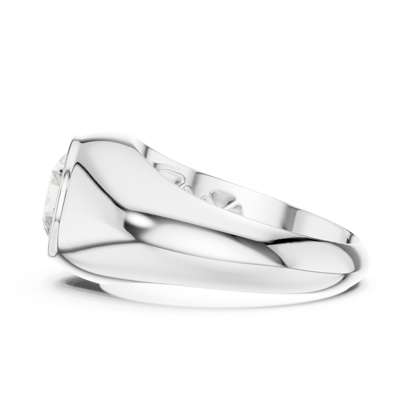 Men's Round Lab Grown Diamond Ring