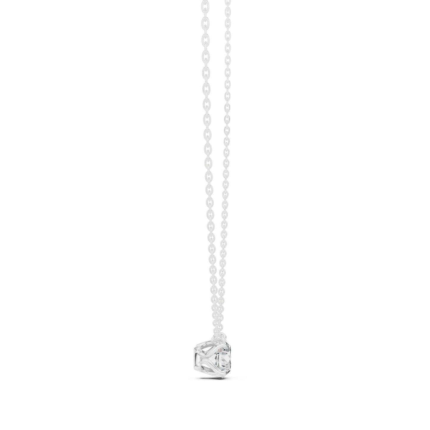 Round Lab Grown Diamond Pendant