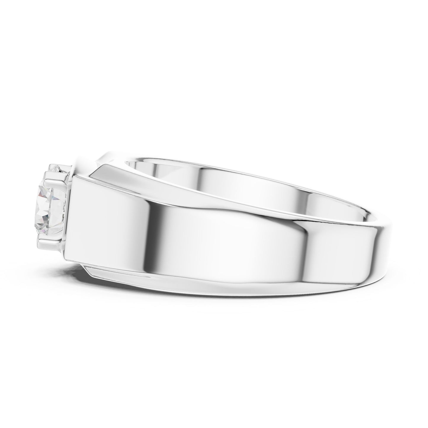 Men's Round Lab Grown Diamond Ring