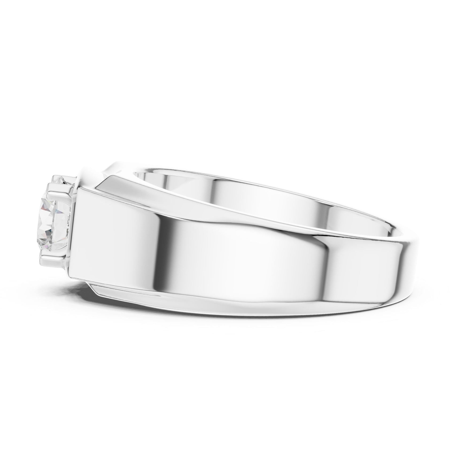 Men's Round Lab Grown Diamond Ring