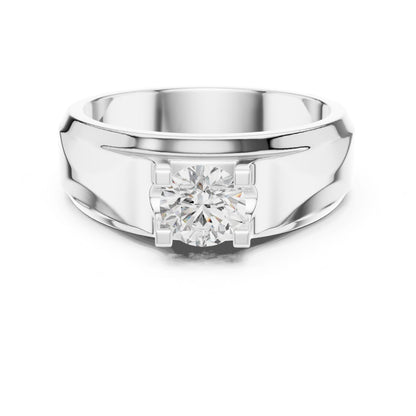 Men's Round Lab Grown Diamond Ring
