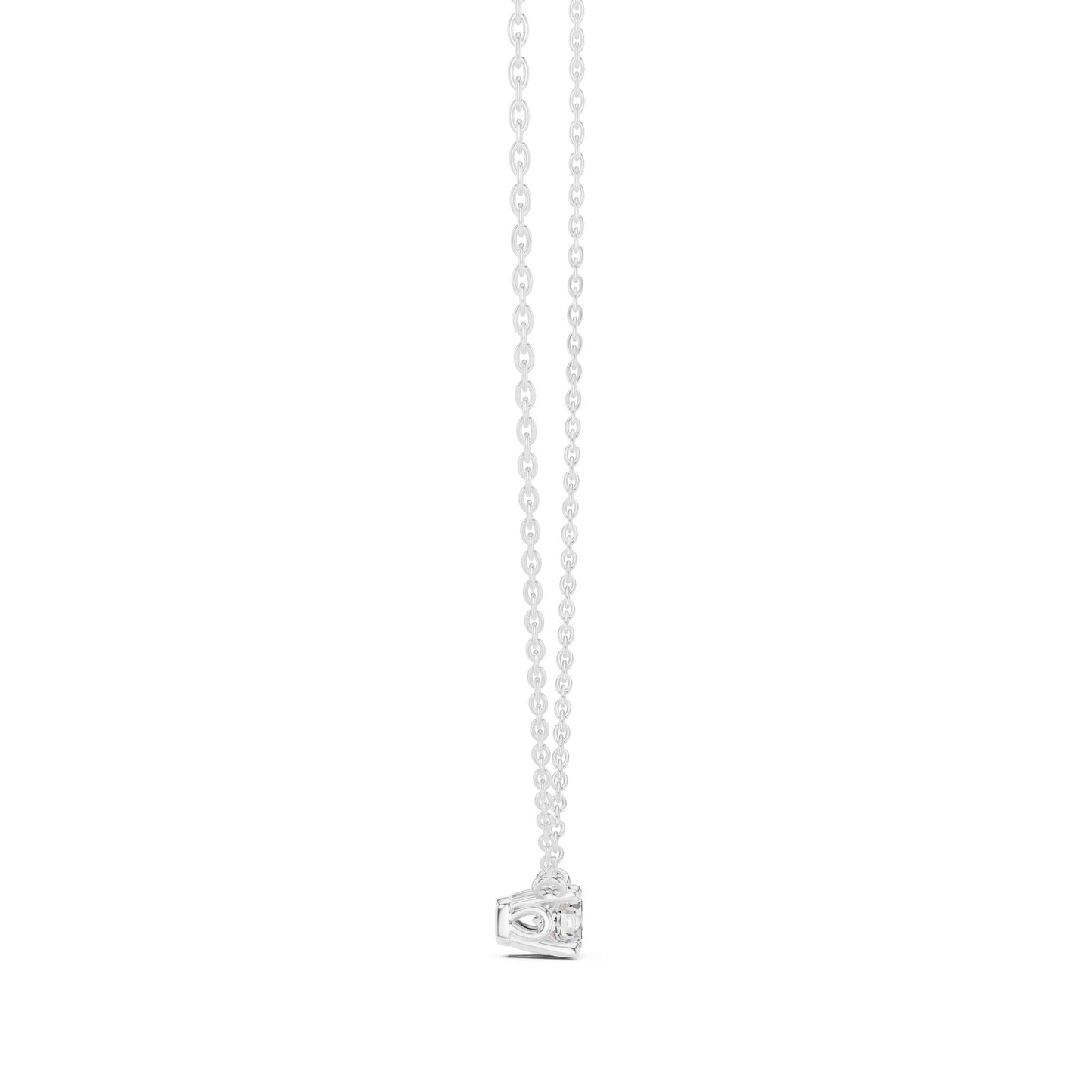 Round Lab Grown Diamond Pendant