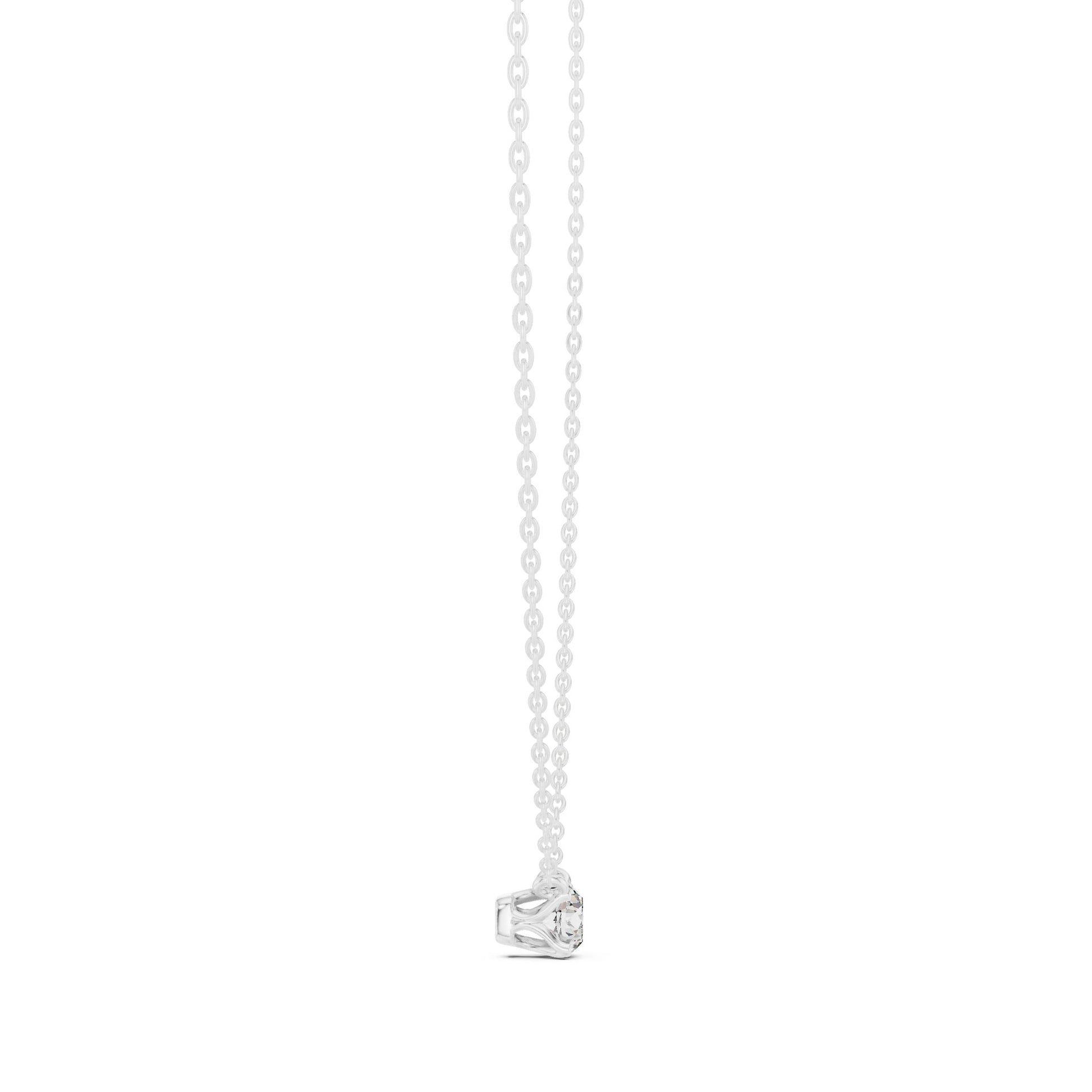 Round Lab Grown Diamond Pendant