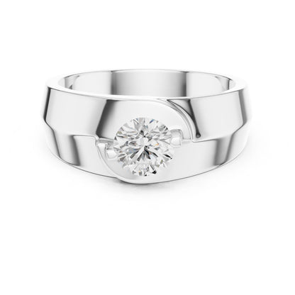 Men's Round Lab Grown Diamond Ring