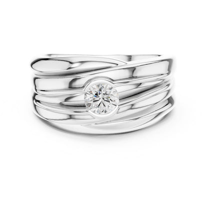 Men's Round Lab Grown Diamond Ring