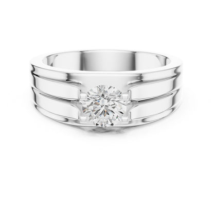 Men's Round Lab Grown Diamond Ring