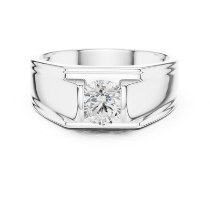 Men's Round Lab Grown Diamond Ring